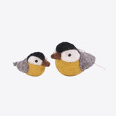 Vögel – Gelb – 2er-Set – Gelbe Filzvögel von Gry & Sif